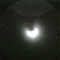 Фото NASA AS16-123-19650 (фрагмент). Водородная
корона Земли. Снимок в ультафиолетовых лучах.