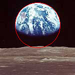 Земля, вид с орбиты. Фото AS11-44-6550